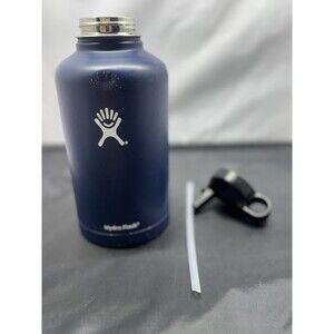 New Hydro Flask 64oz Growler Wide-Mouth Insulated Stainless Bottle Blue w/ Lid